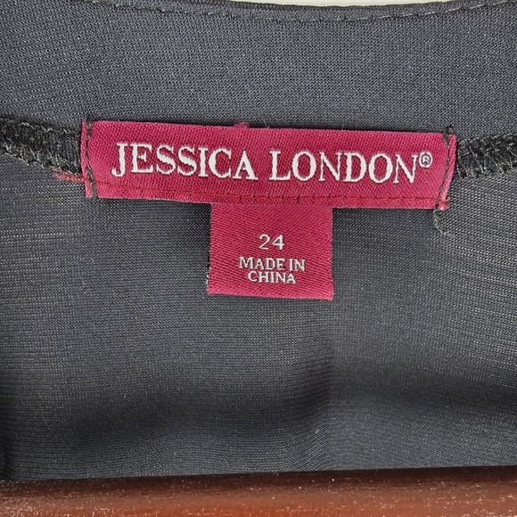 JESSICA LONDON Stretchy Cardigan Black Womens Size 24 Office Layering Minimalist - Picture 8 of 16
